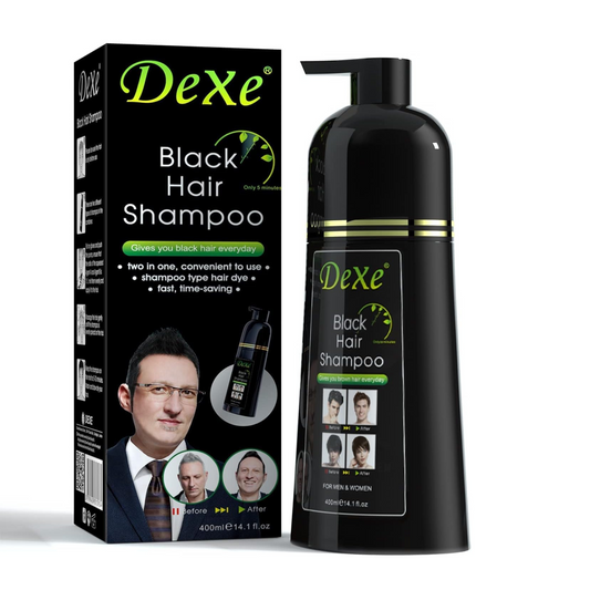 Black Hair Shampoo—Instant Hair Dye & Nourishing Formula